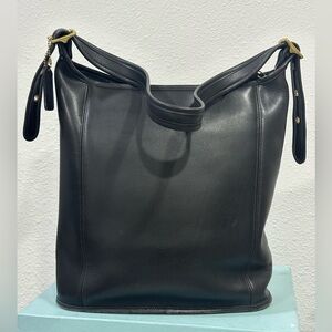 Vintage Coach Legacy Slim Duffle Leather Tote Bag